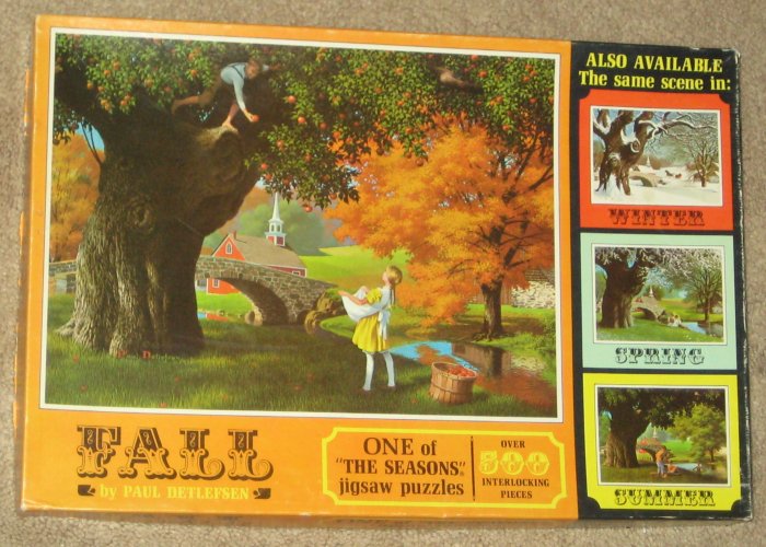 SOLD The Seasons FALL 500 Piece Jigsaw Puzzle 4995-3 Paul Detlefsen