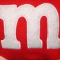 m&m plush pillow