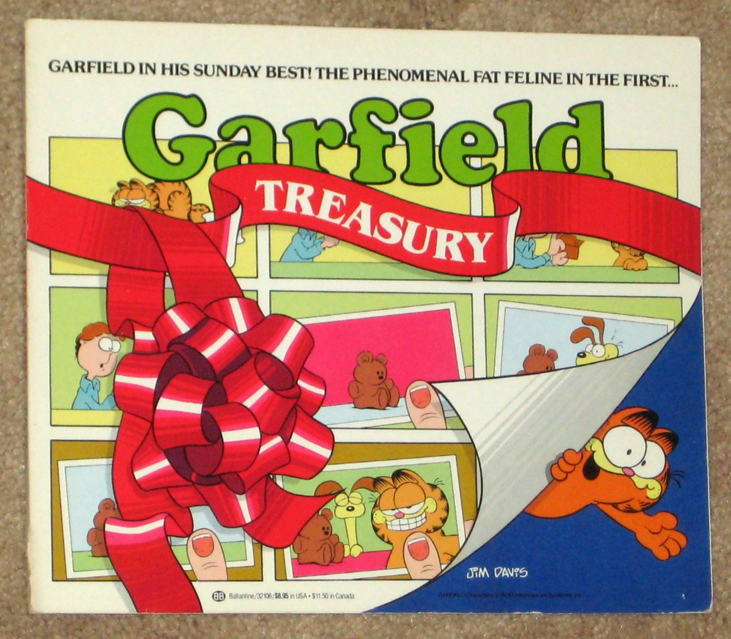 Garfield the Cat Paperback Book Comics Lot Soft Cover Odie PAWS Jim Davis