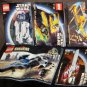 Lego 7151 8009 7133 7141 7143 Star Wars Instruction Manual Only Lot Book Booklet R2-D2 Sith Jedi