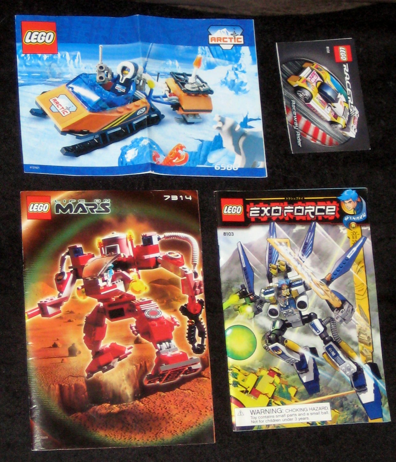 Lego 8103 7314 6586 8131 Instruction Manual Only Lot Book Booklet