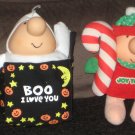 Ziggy American Greetings 7 Inch Plush Doll Lot 8 Santa Claus Love You Christmas Cupid Post-It Notes