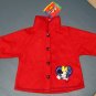 Minnie Mouse 4T Red Sweater Long Sleeve Button Down Shirt Top Mickey For Kids NWT