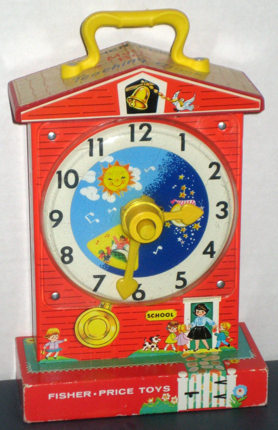 music box teaching clock fisher price