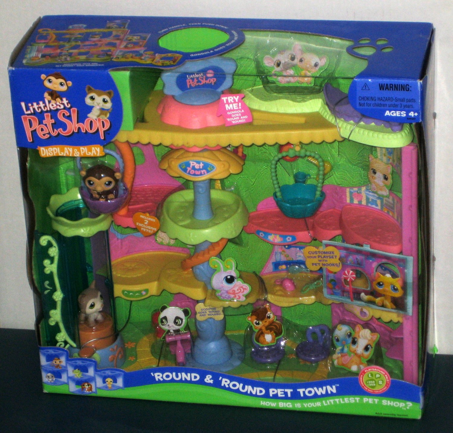 SOLD Littlest Pet Shop Lot Round Round Pet Town Playset VIP Friends   4e5be8dbda0fb 58893b 