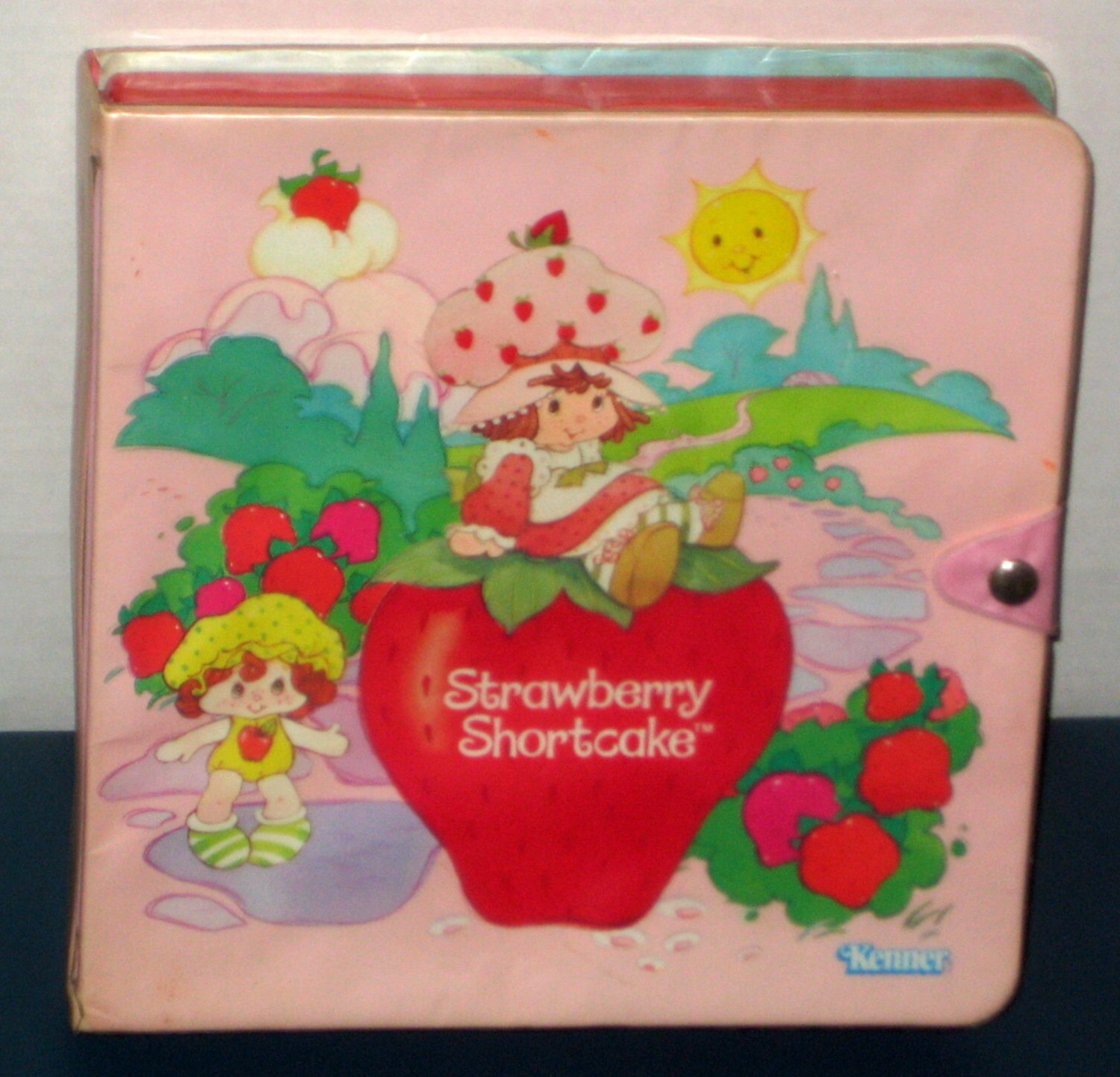 Strawberry Shortcake Lot Storage Case Anchor Hocking Fire King Bowl Frame Tray Puzzle Happy Meal Toy