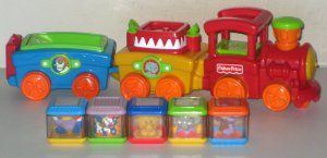 fisher price peek a blocks train