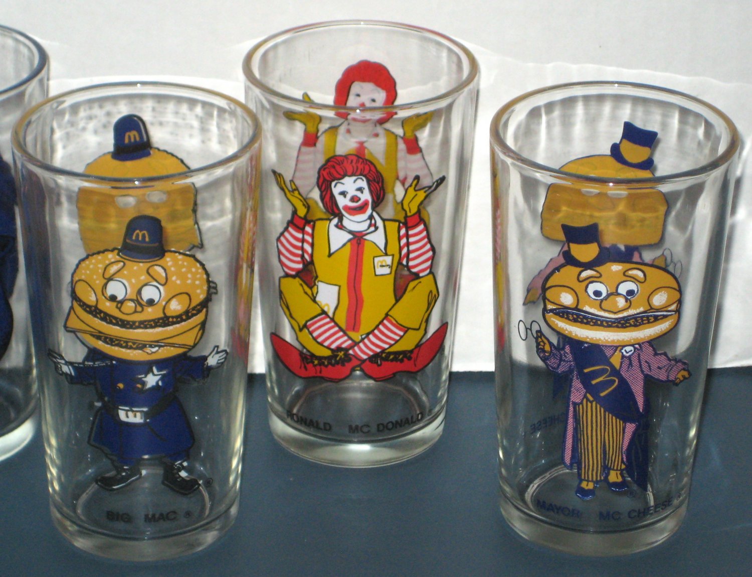 SOLD McDonalds Collector Glass Lot Vintage 1970s Drinking Glasses