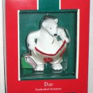 Dad Polar Bear Hallmark Keepsake Christmas Ornament with Box 1989