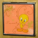 Tweety Bird Mini Metal Box Looney Tunes Small Hinged Lid Plastic Liner Pill Pie Vandor 79026 2008