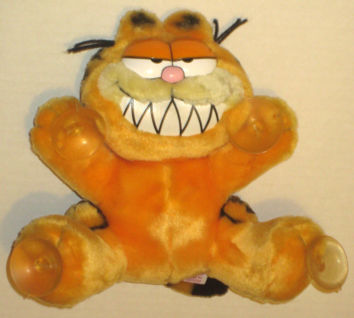 garfield plush with suction cups