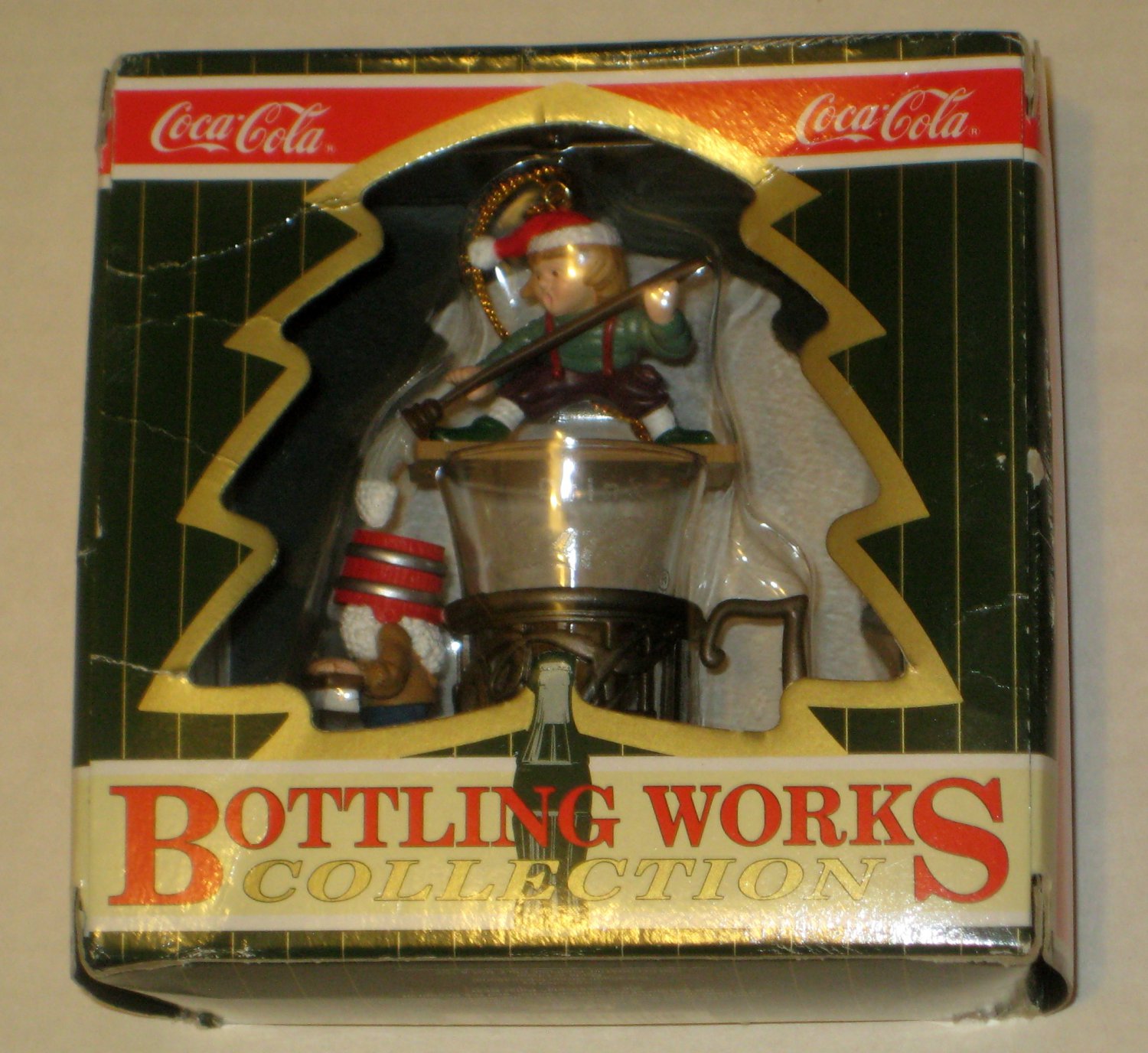 Coca-Cola Bottling Works Collection Ornament Fountain Glass Follies ...