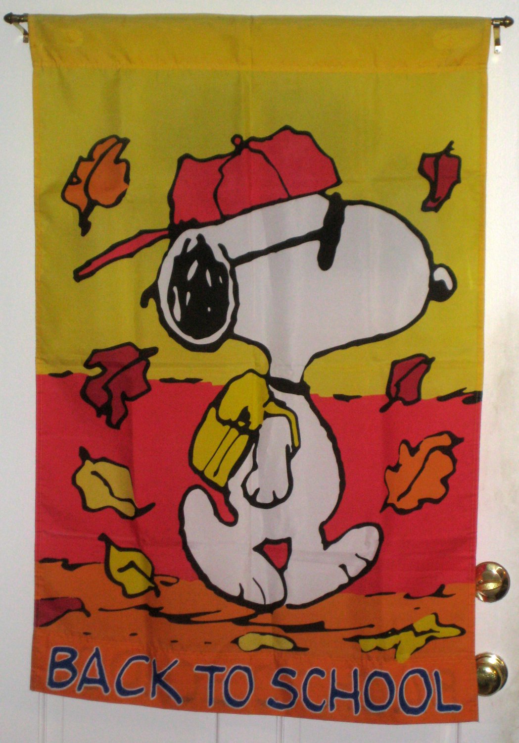 Snoopy Woodstock Garden Flag Lot Xmas Valentine Spring Easter Fall Back