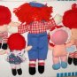 Raggedy Ann & Andy Items Lot Plush Dolls Resin Figurine Playskool Applause Christmas Baby 70227