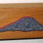 Mountain Mountainside Rubber Stamp Stamper Wood Mounted