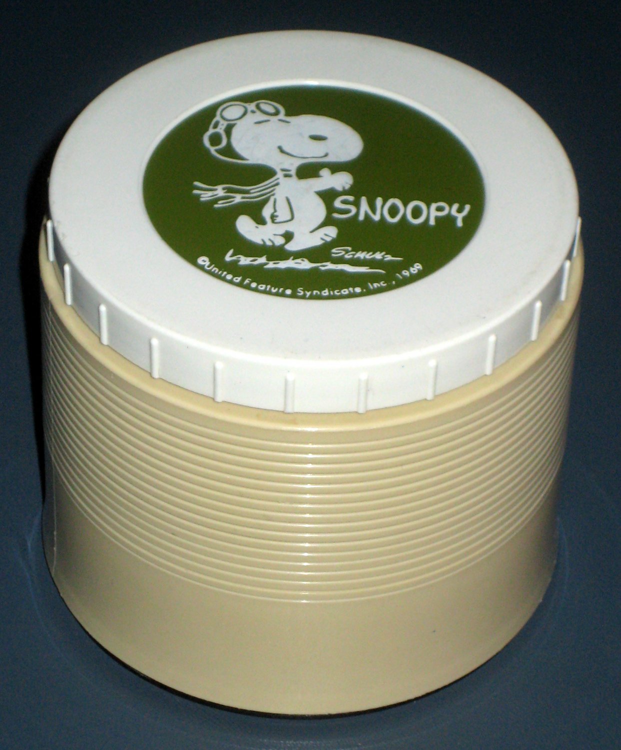 Vintage Snoopy Insulated Thermos Jar 1155 Flying Ace Joe Cool Peanuts Gang