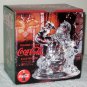 Coca-Cola Santa Claus 24% Lead Crystal Figurine Coke with Box 1999