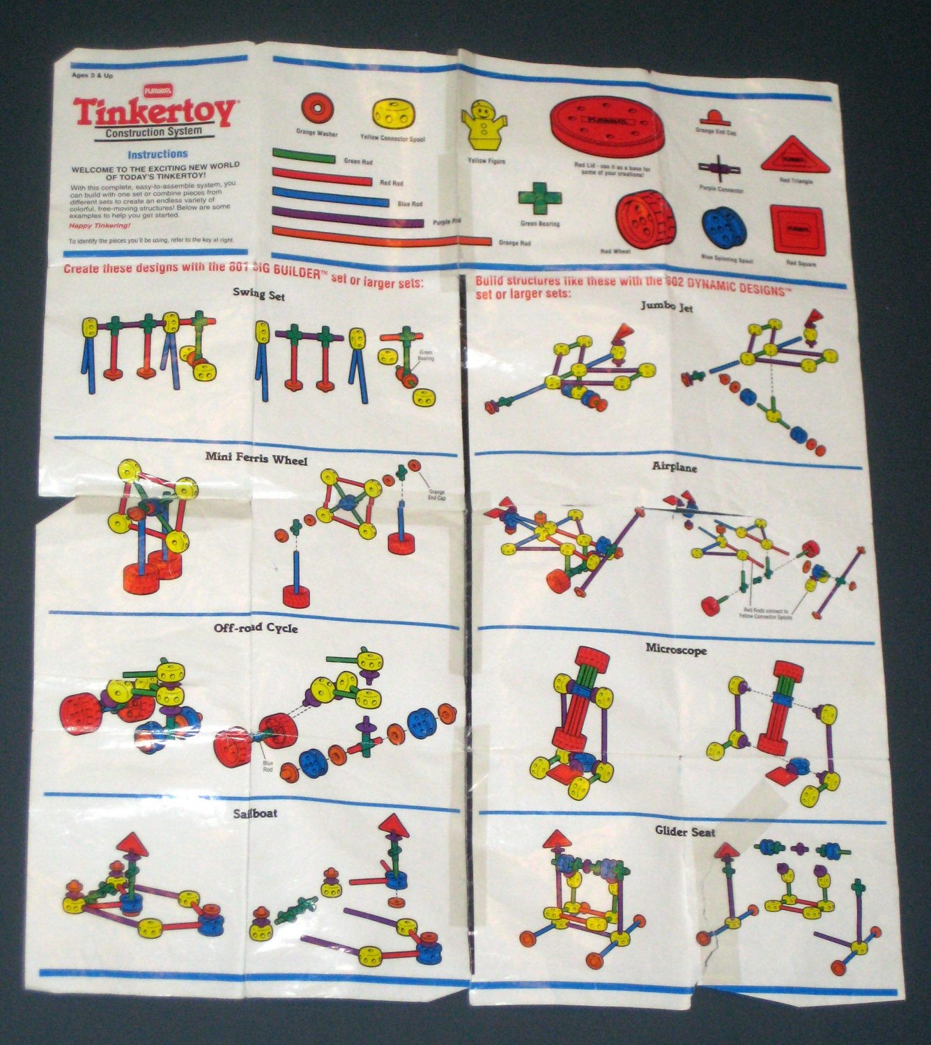 playskool plastic tinker toys