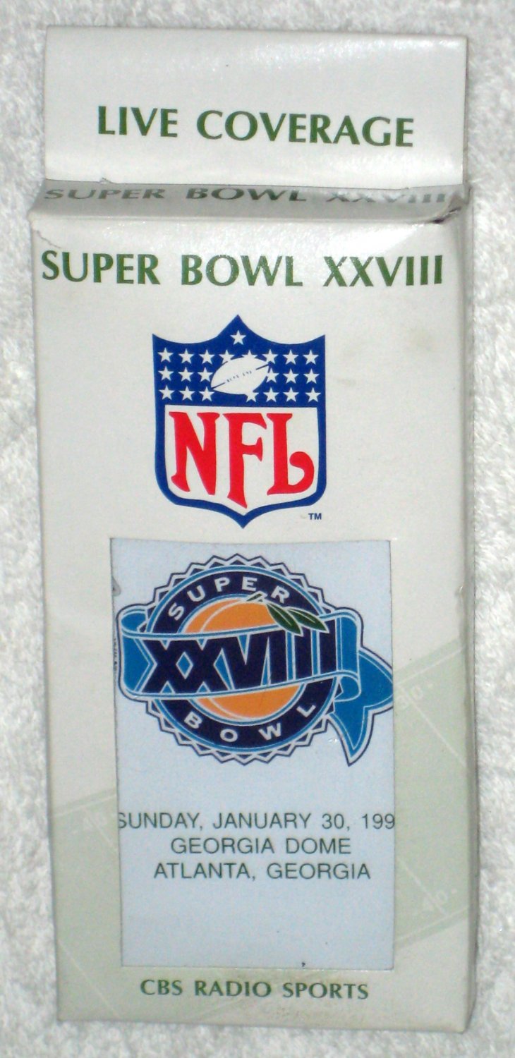 Super Bowl XXVIII 28 Mini FM Radio American Express Georgia Dome Atlanta  1994 Football NFL Works