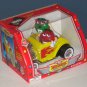 M&Ms Rebel Without a Clue Candy Dispenser Yellow Hot Rod Green Red Characters NIB