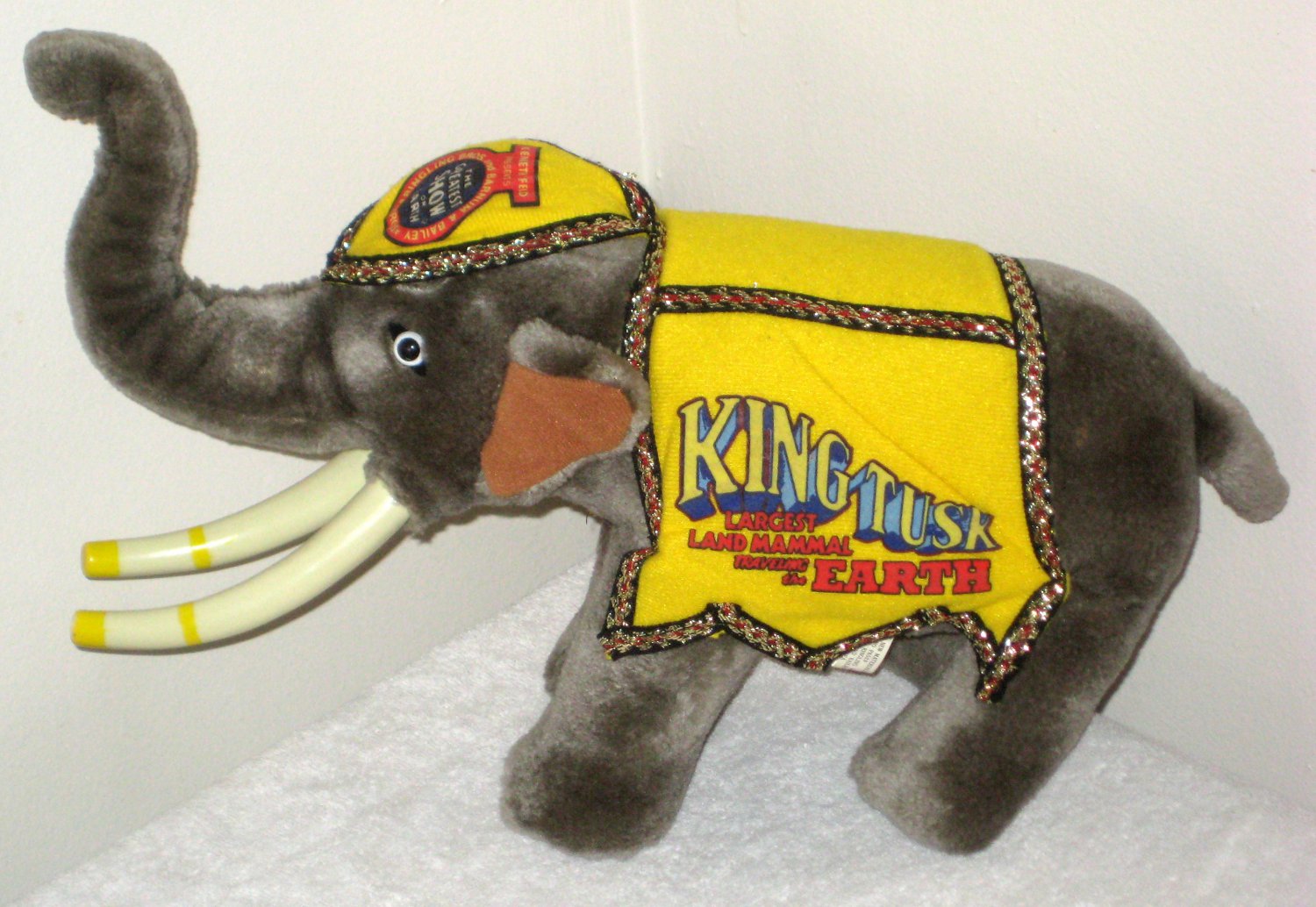 King Tusk Circus Elephant Plush Ringling Bros Barnum And Bailey 1987