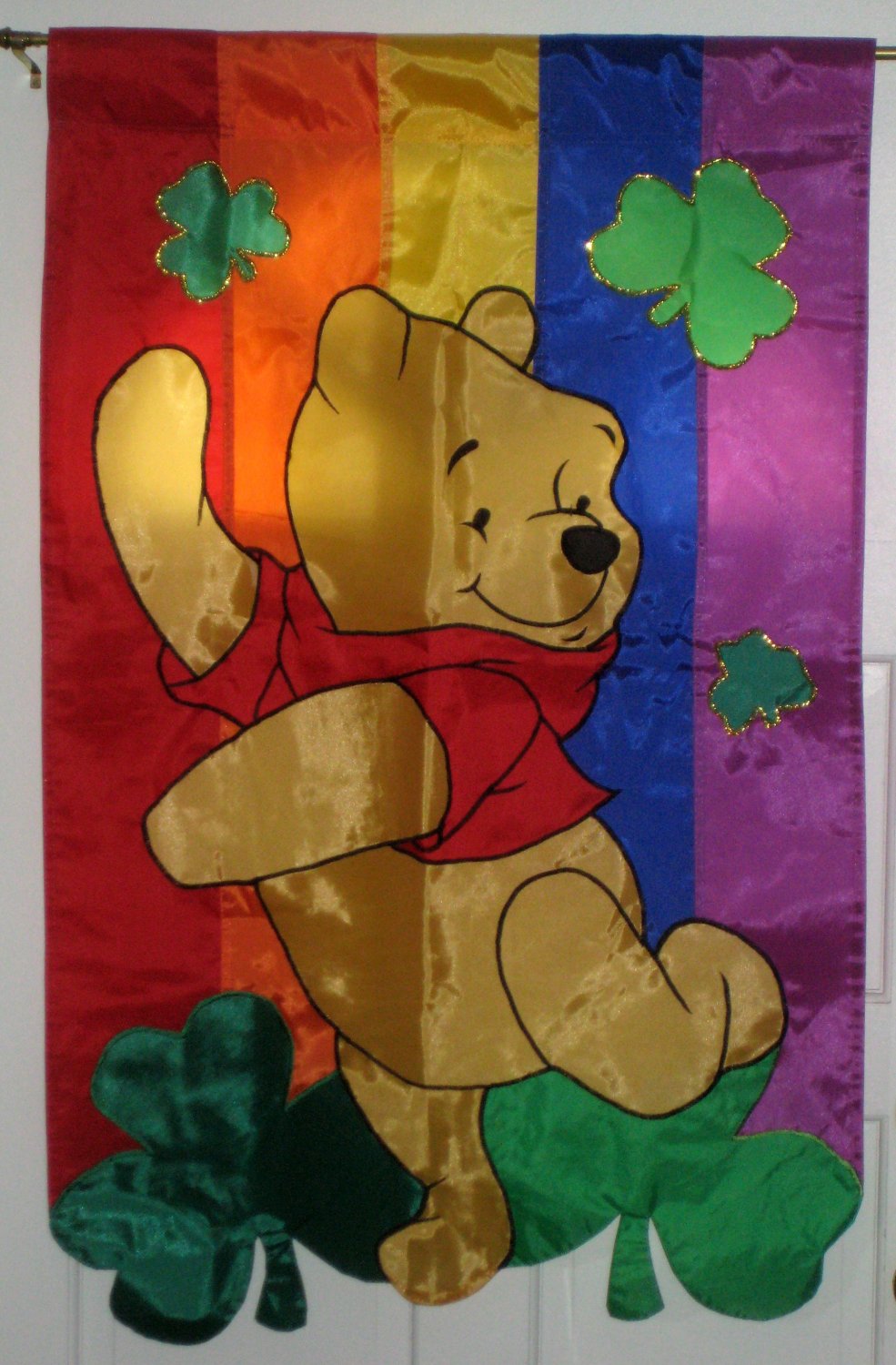 SOLD Winnie the Pooh St Patrick's Day Decorative Garden
