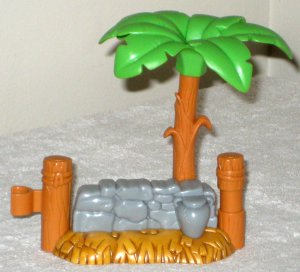 Fisher Price Little People Nativity Palm Tree Stone Wall Replacement Piece 