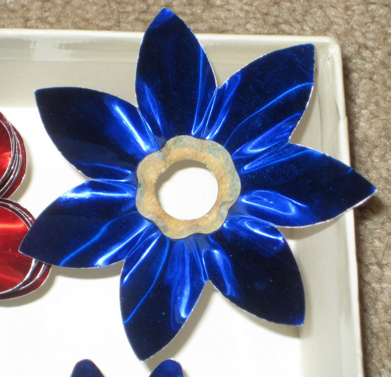 SOLD 54 Vintage Aluminum Christmas Light Reflectors Lamp C7 Bulb Tin