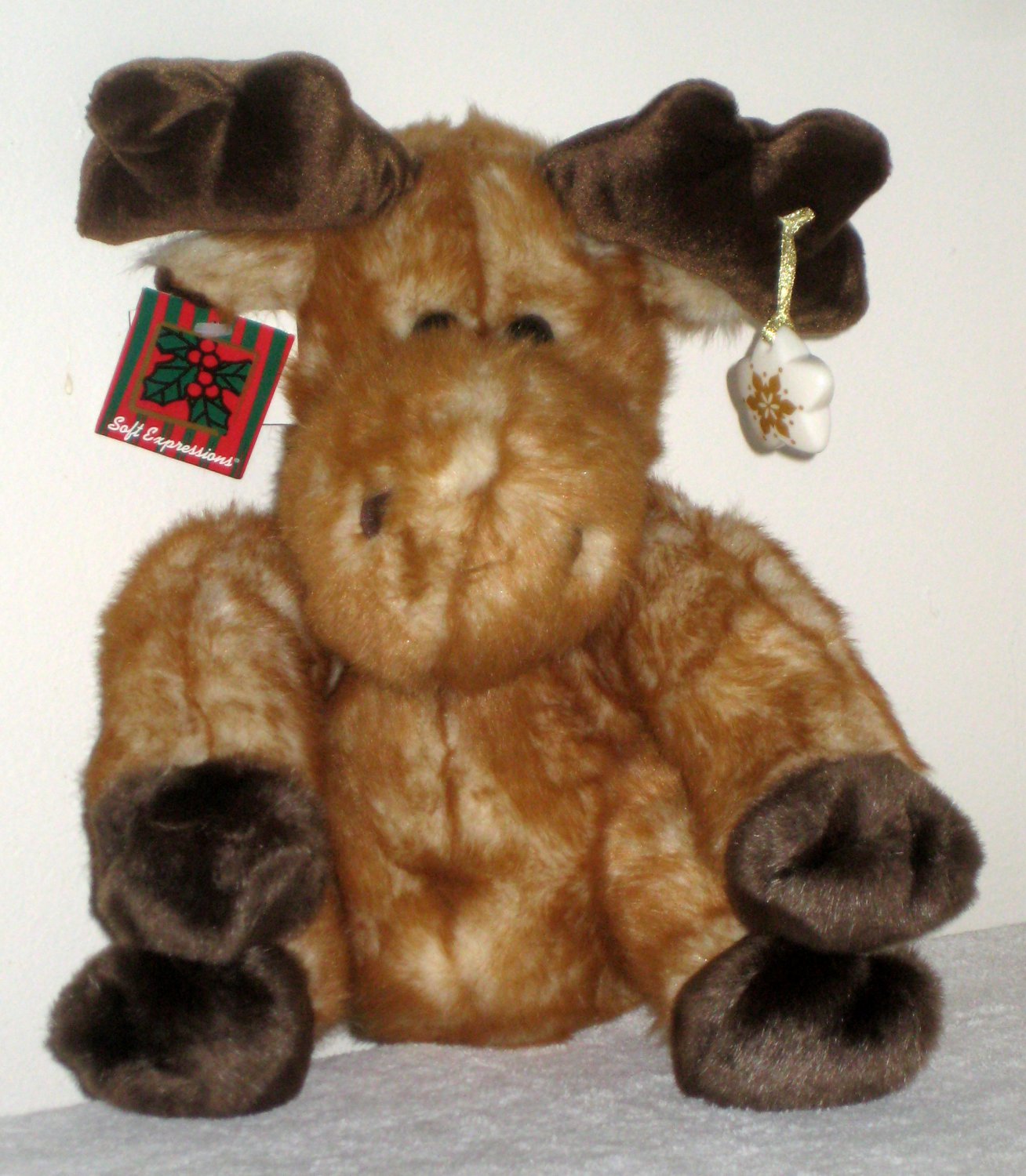 DanDee Dan Dee Plush Christmas Holiday Moose 12 Inch Collector's Choice