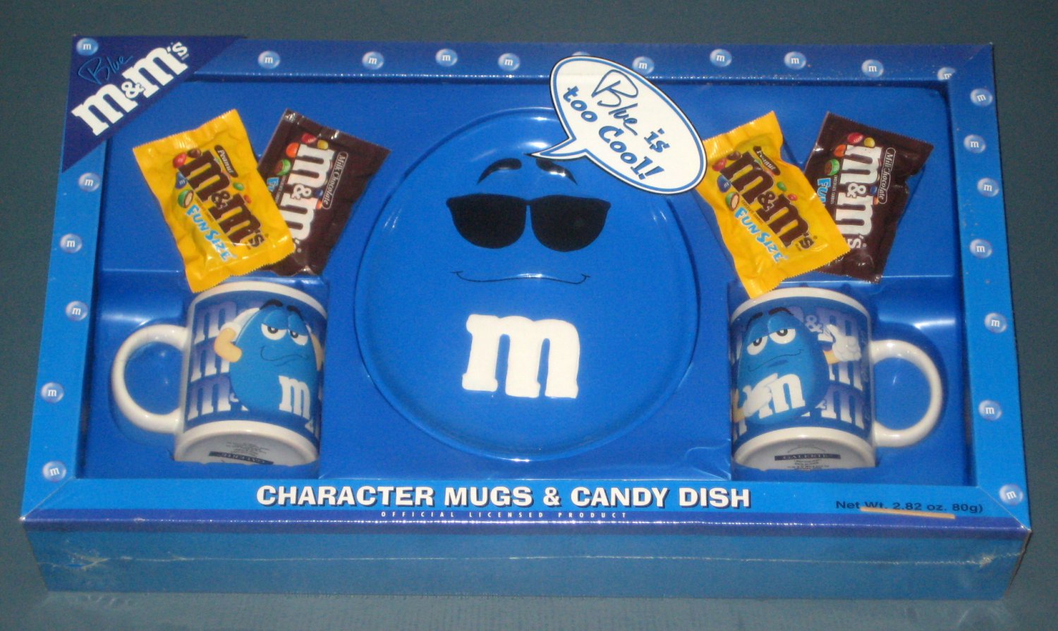 M&M's Character Mugs & Candy Dish Plate Gift Set Lot of 3