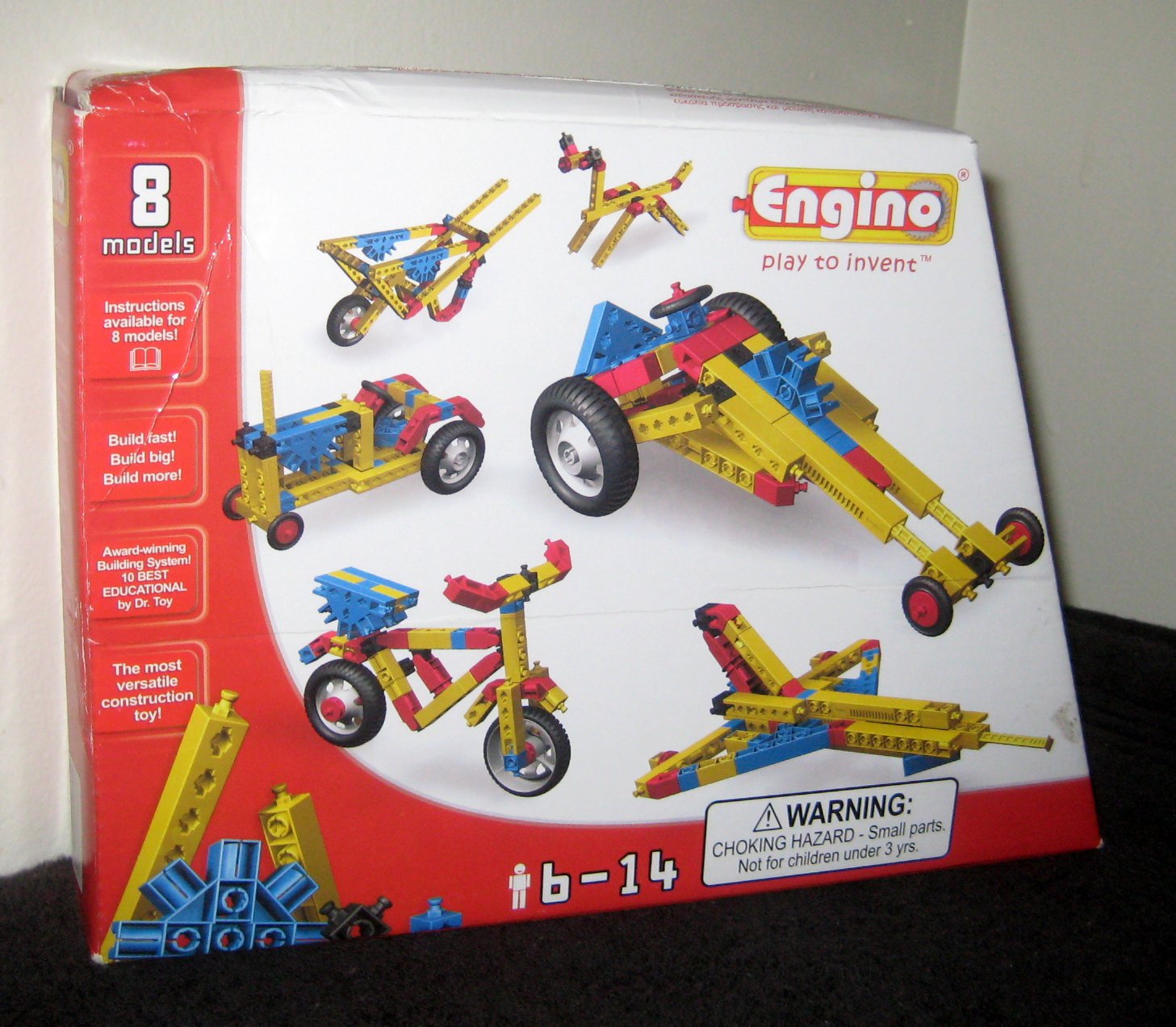 Engino ENG-0810 Model Building System Set Play to Invent Builds 8 Models Instructions Complete