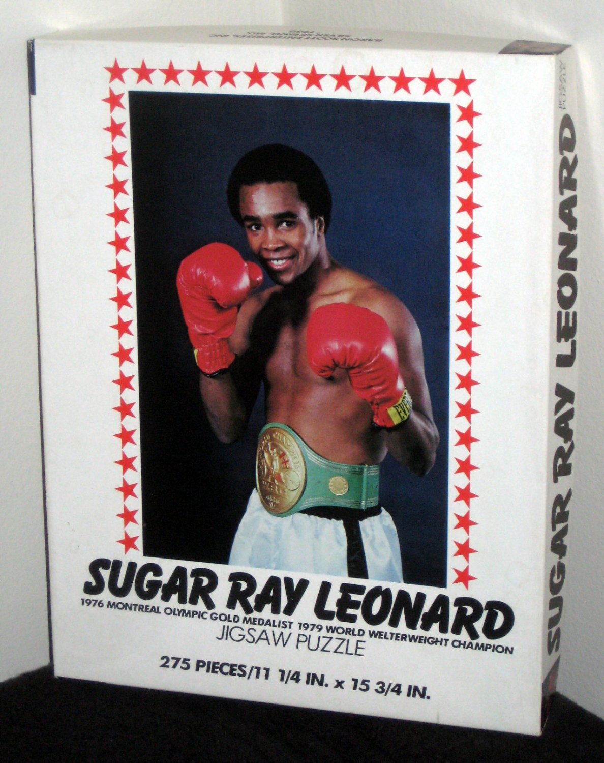 Sugar Ray Leonard 275 Piece Jigsaw Puzzle Boxing WBC Olympic Gold Medalist 1980 COMPLETE Baron Scott