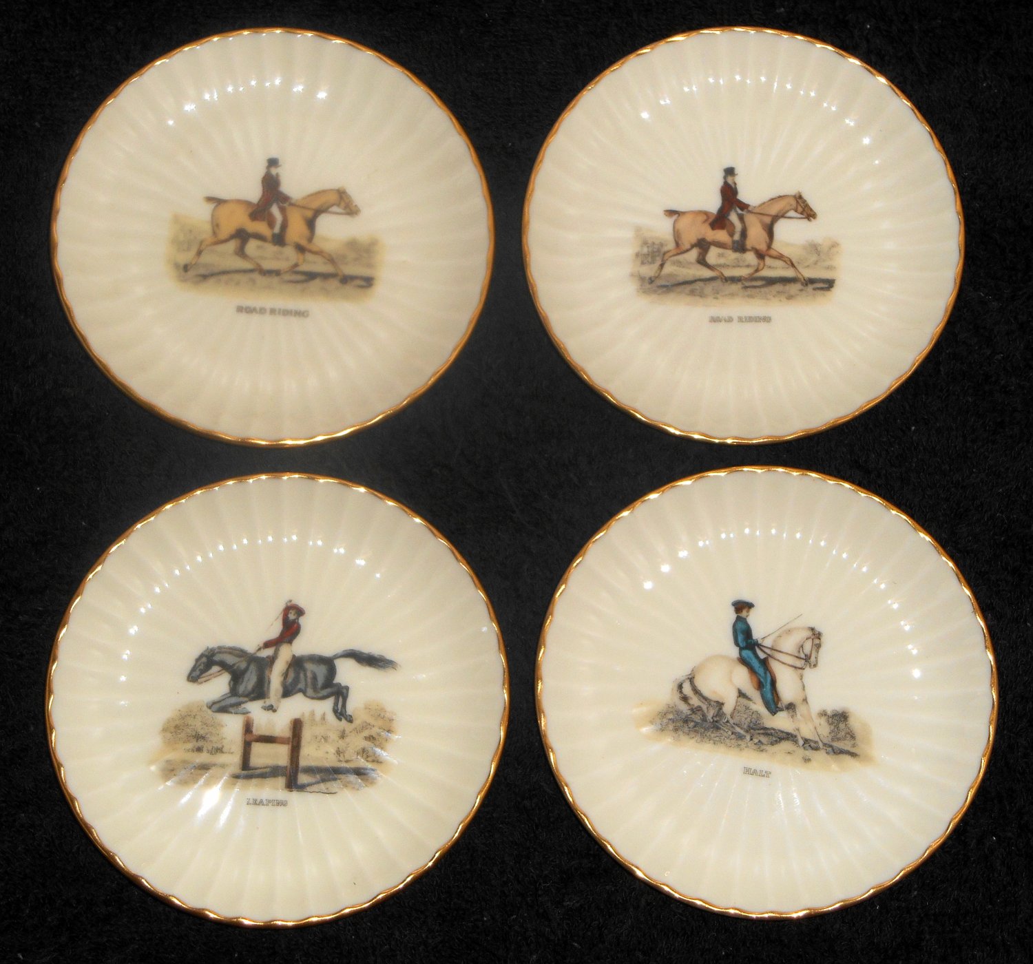 SOLD OUT Vintage Lenox Miniature Horse Equestrian Plates Mini Leaping