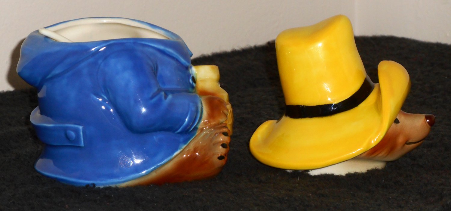 Paddington Bear Ceramic Marmalade Honey Jar Eden Toys Inc 1978