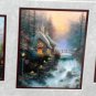 Thomas Kinkade Accent Prints x6 COA Sweetheart Cottages The End of A Perfect Day Framed Matted 1996
