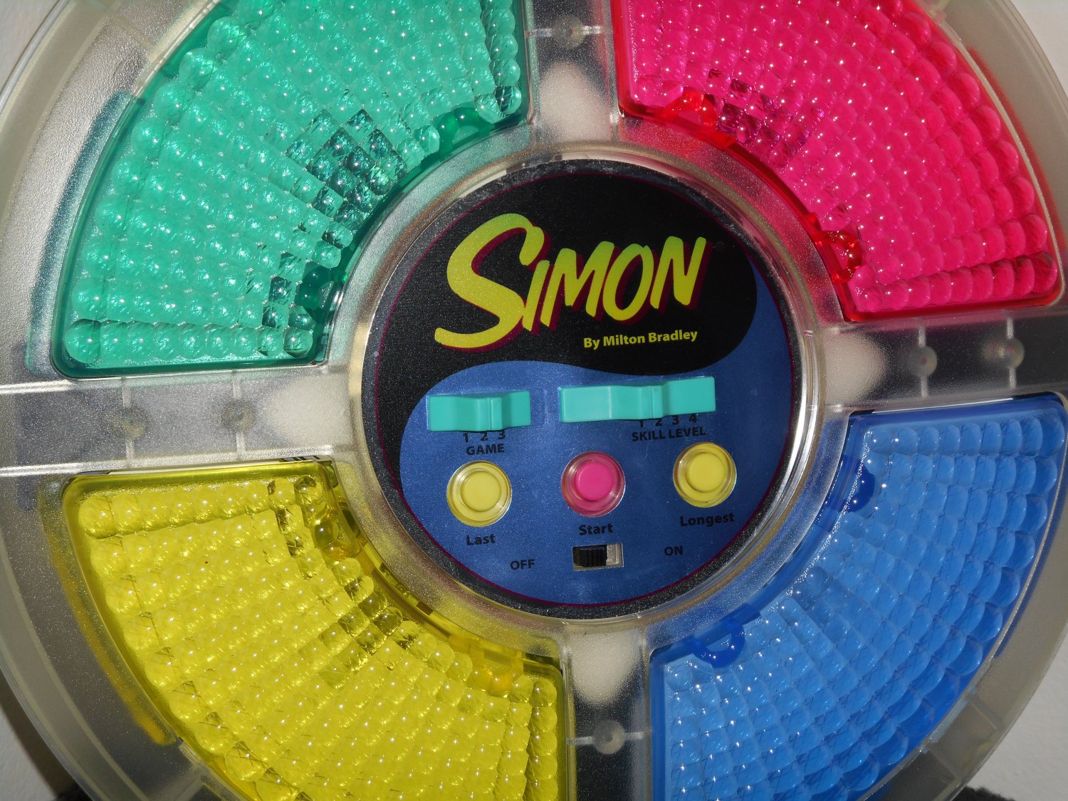 SOLD Simon Computer Controlled Electronic Memory Game Clear See Through ...