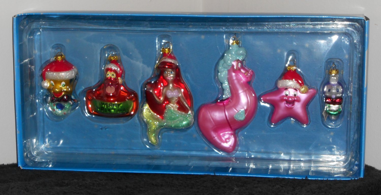 Sold Little Mermaid Ariel Friends Hand N Gl Christmas Sold Little Mermaid Ariel Friends Hand N Gl Christmas Ornament Box Set Sebastian Flounder