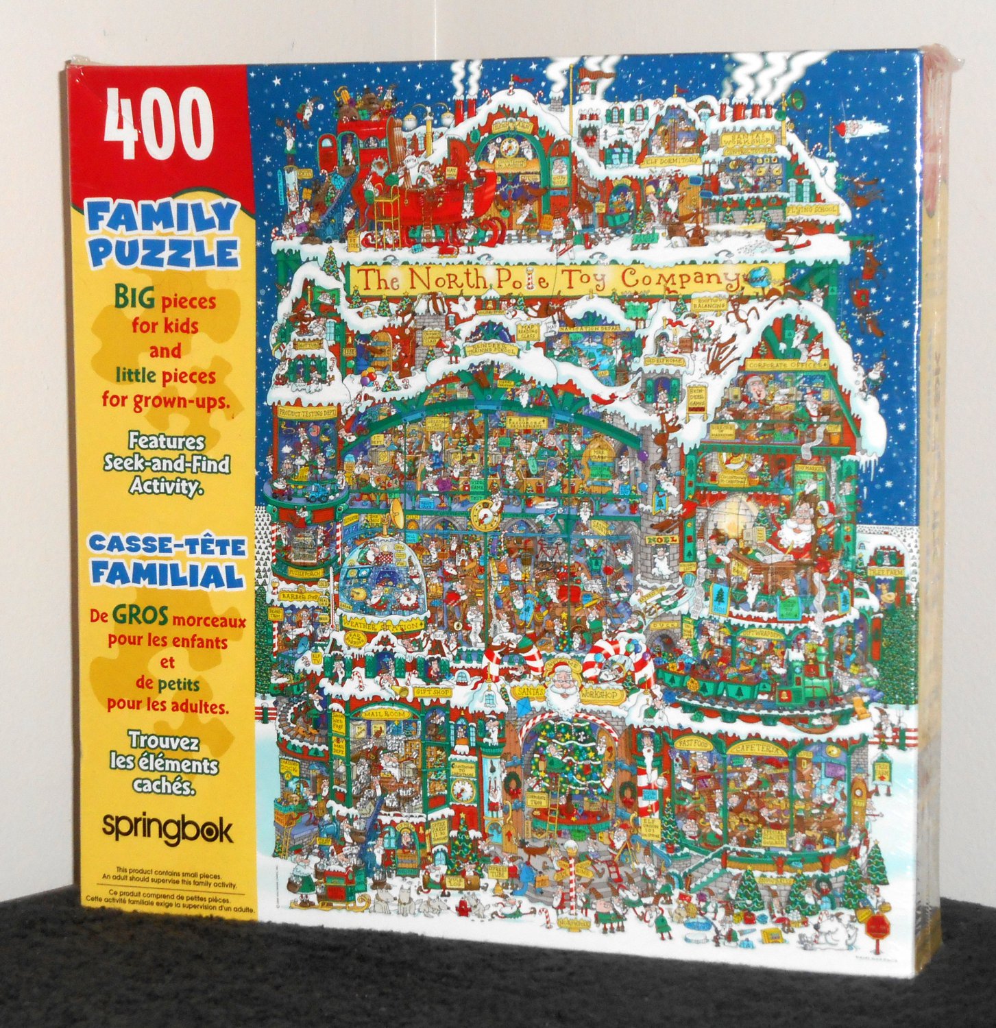 Springbok Family Puzzle the North Pole Toy Company 400 Pieces