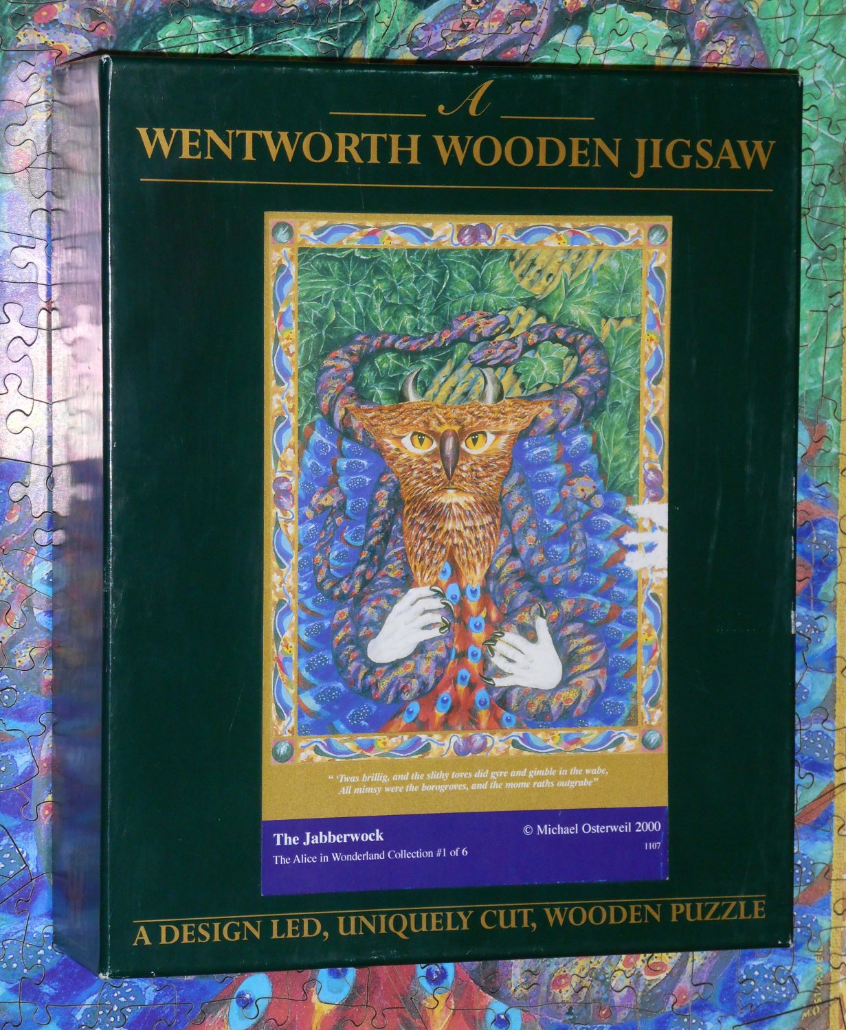 Wentworth 500 Piece Wooden Jigsaw Puzzle The Jabberwock Whimsies Alice