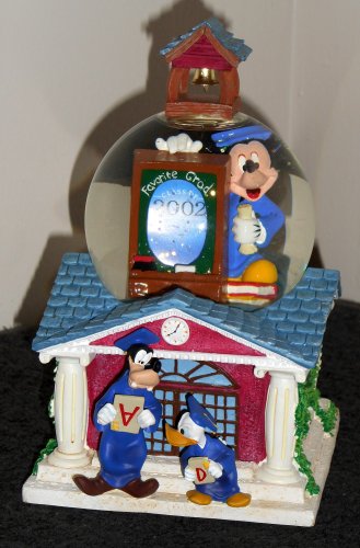 Details about   Disney 2020 Mickey Mouse in Cap and Gown Graduation Musical Water Globe  