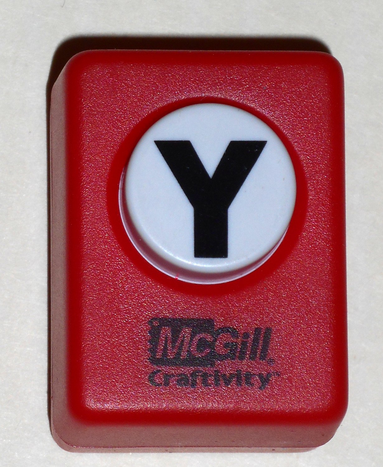 McGill Craftivity Paper Punch Letter Y Upper Case Capital Scrapbooking