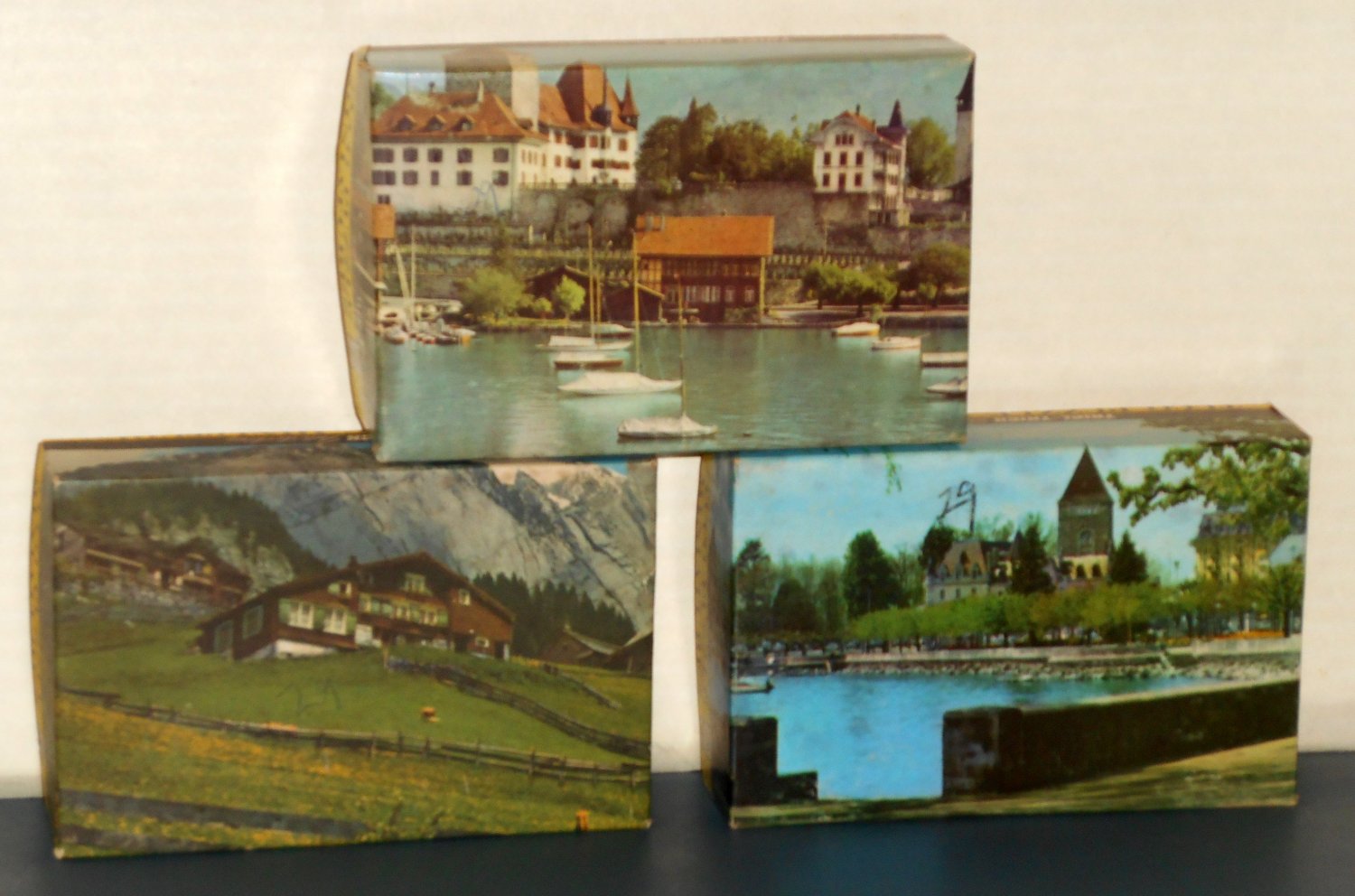 Vintage Jigsaw Puzzle Lot of 5 Tuco Miniatures Square Top Mountain Perfect Complete Round