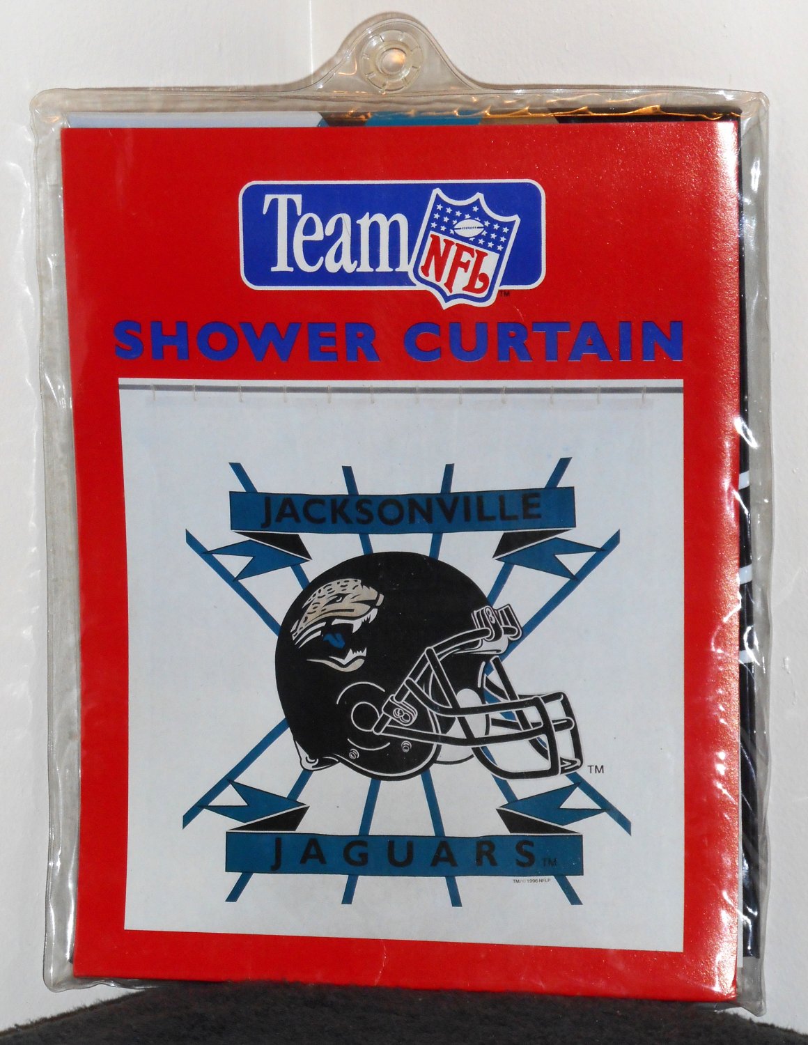 Jacksonville Jaguars Vinyl 70 x 72 Shower Curtain NIP Team NFL Clear Jay Franco 829 Football