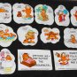 Garfield the Cat Items Lot Stickers Mead Note Pads 3M Post-it Chocolate Baseball Are We Having Fun