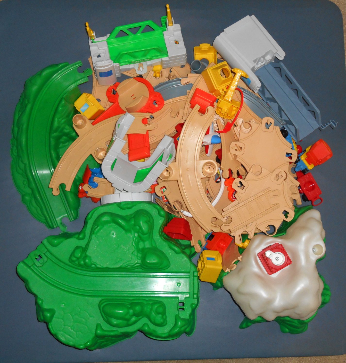 SOLD OUT Fisher Price Flip Track Lot Mountain Playset Rail and Road Set