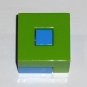#5G Vintage 1975 Superfection Game Green Replacement Shape Part Block Piece Lakeside 8375