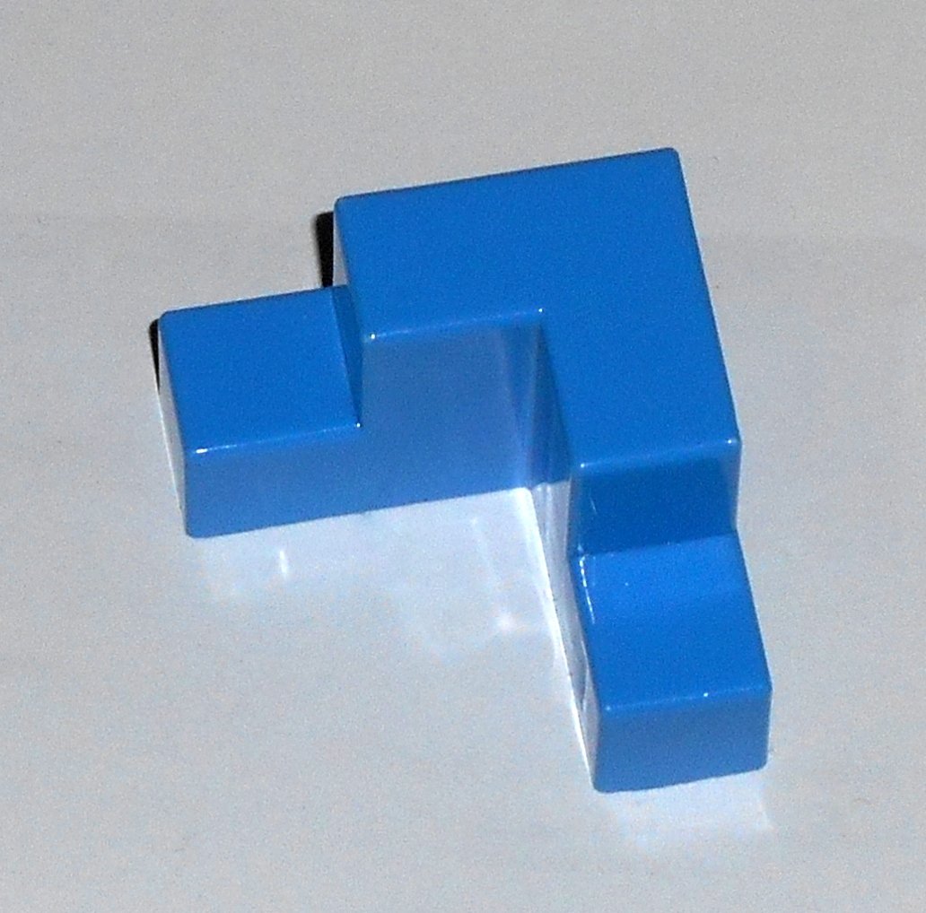 #12B Vintage 1975 Superfection Game Blue Replacement Shape Part Block Piece Lakeside 8375