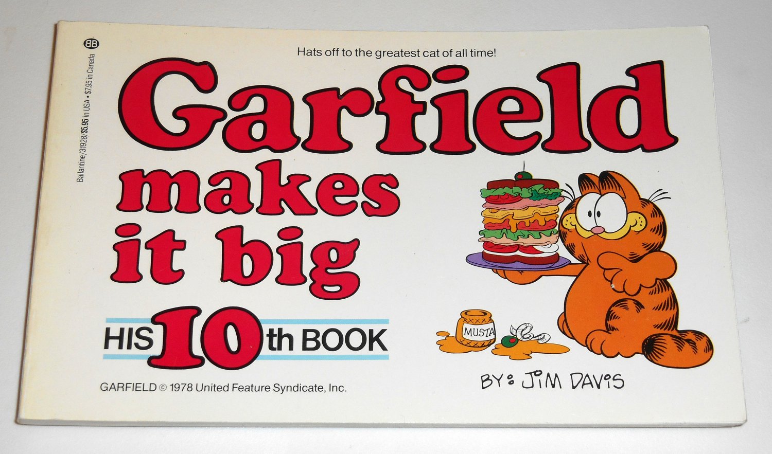 Garfield Makes It Big His Tenth 10th Book Cat Paperback Soft Cover Odie PAWS Jim Davis