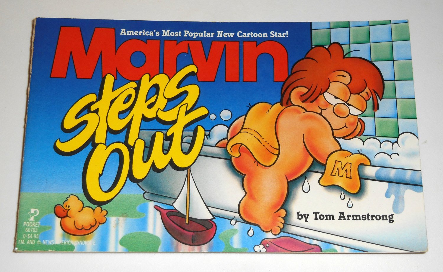 Marvin Steps Out Book Comic Strip Baby Paperback Soft Cover Tom Armstrong