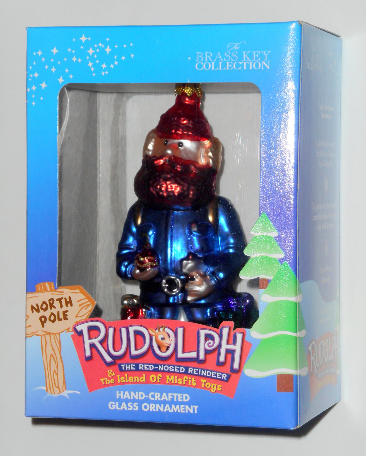 Yukon Cornelius Hand Crafted Glass Ornament Rudolph & the Island of ...